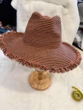 Melrose and Market Rust Fringe Brim Hat
